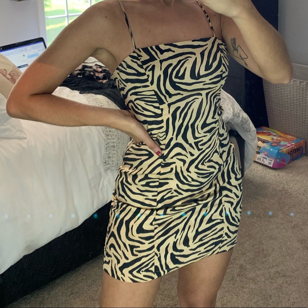 Forever 21 animal print mini dress